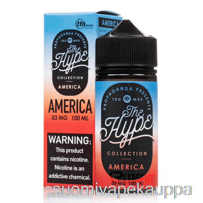 Vape Kauppa Hype - Amerikka - Propaganda E-nesteet - 100ml 3mg